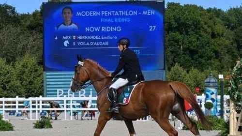 Emiliano HernÃ¡ndez, el atleta mexicano, se queda a las puertas del podio en el PentatlÃ³n Moderno 2024