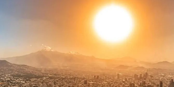 Ola de calor en México.
