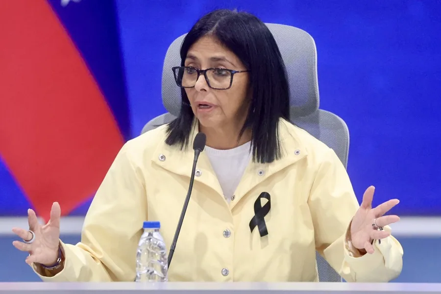 Delcy Rodríguez, presidenta interina de Venezuela.