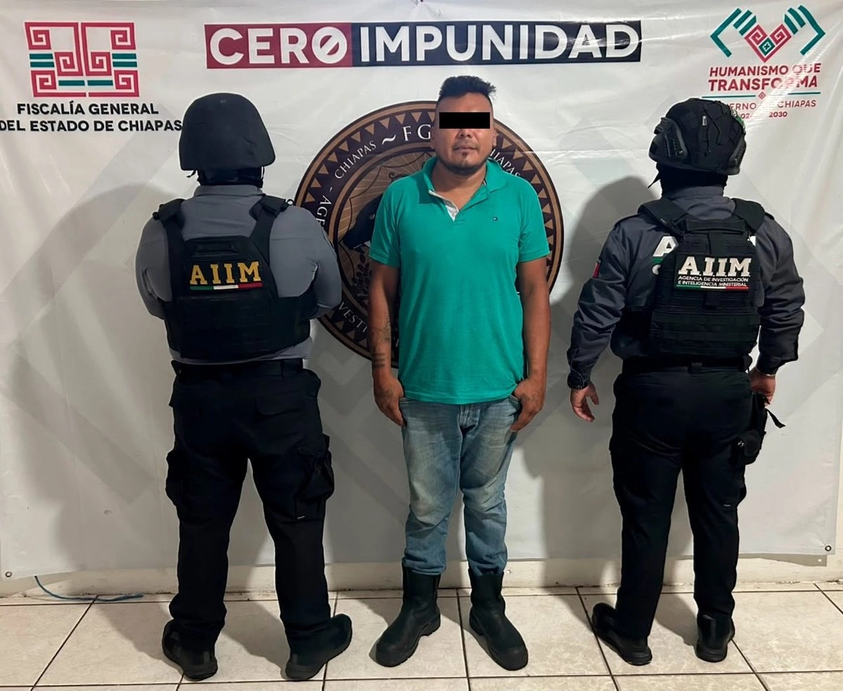 Detenido en Chiapas.