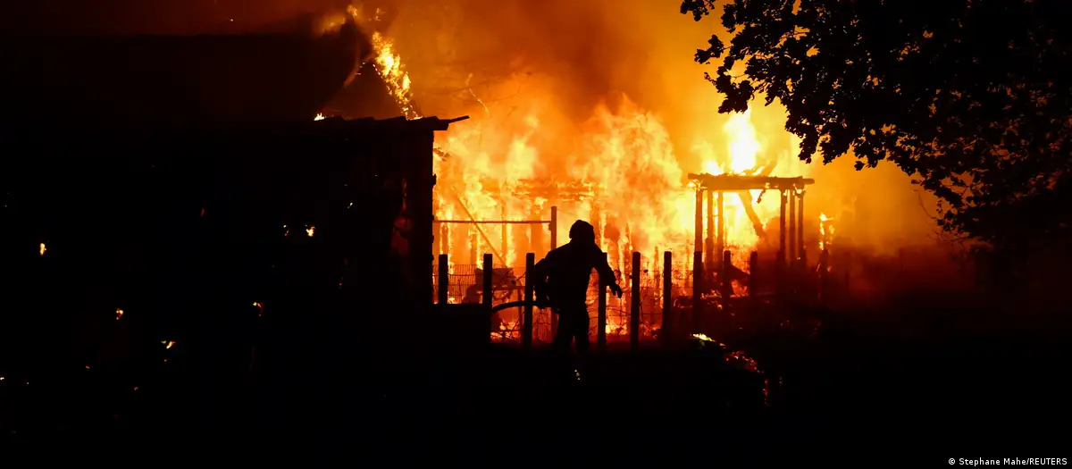 Evacuaciones por incendios en el sur de Europa.