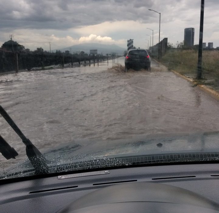 Lluvias en San Andrés Cholula.