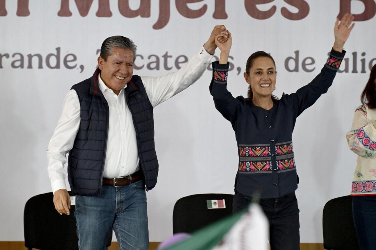 Claudia Sheinbaum reconoce trabajo de David Monreal.
