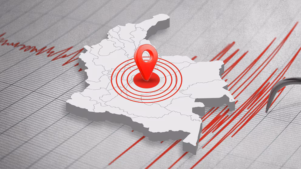 Mapa del epicentro del sismo localizado al noreste de Naiguatá, Venezuela.