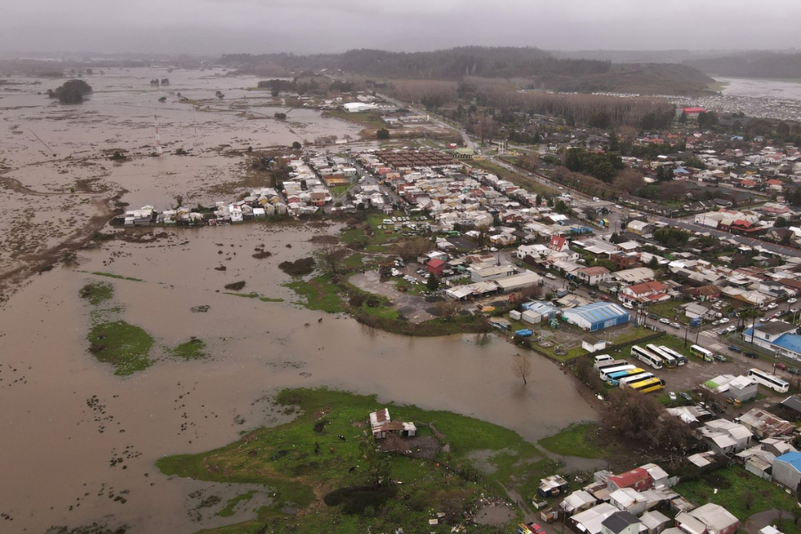 Fuertes lluvias afectan a Chile.