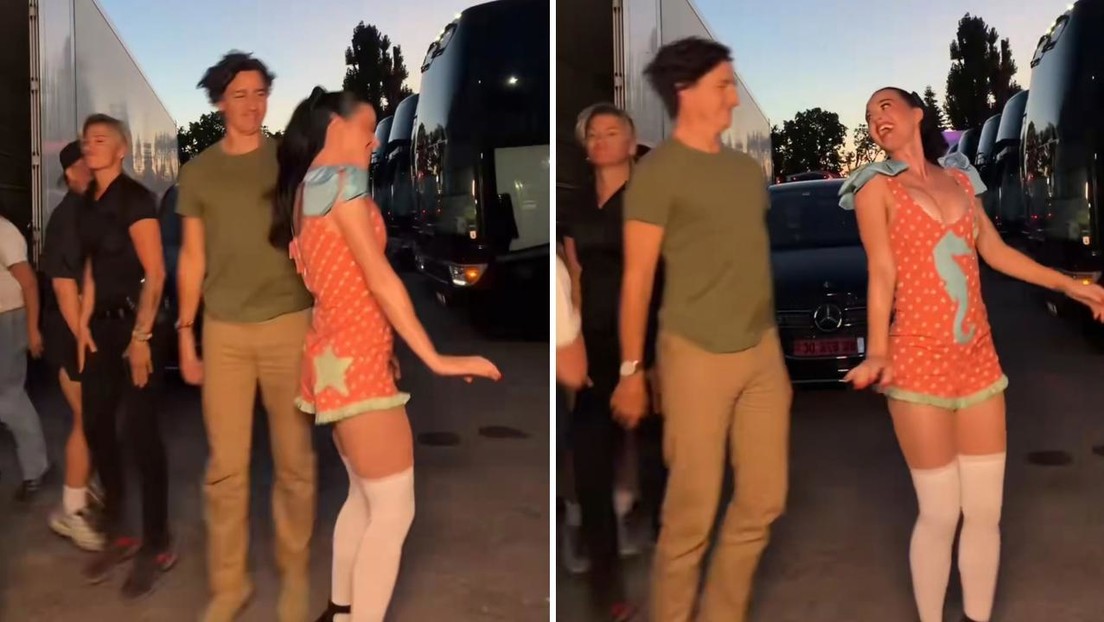 Justin Trudeau bailando en el video Watch It Burn de Katy Perry.
