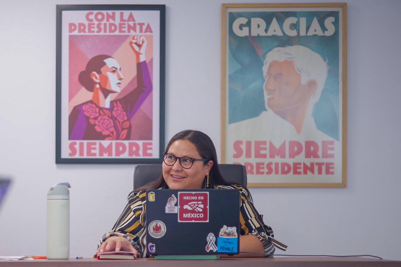 Citlalli Hernández niega campañas anticipadas en Morena.