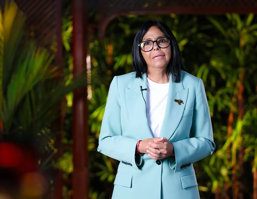Delcy Rodríguez dirige un mensaje a Venezuela.