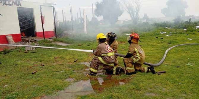 Se registra explosión en taller de pirotecnia de La Saucera, Tultepec.