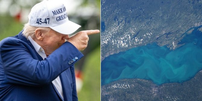 Trump insiste en renombrar Lago Ontario.