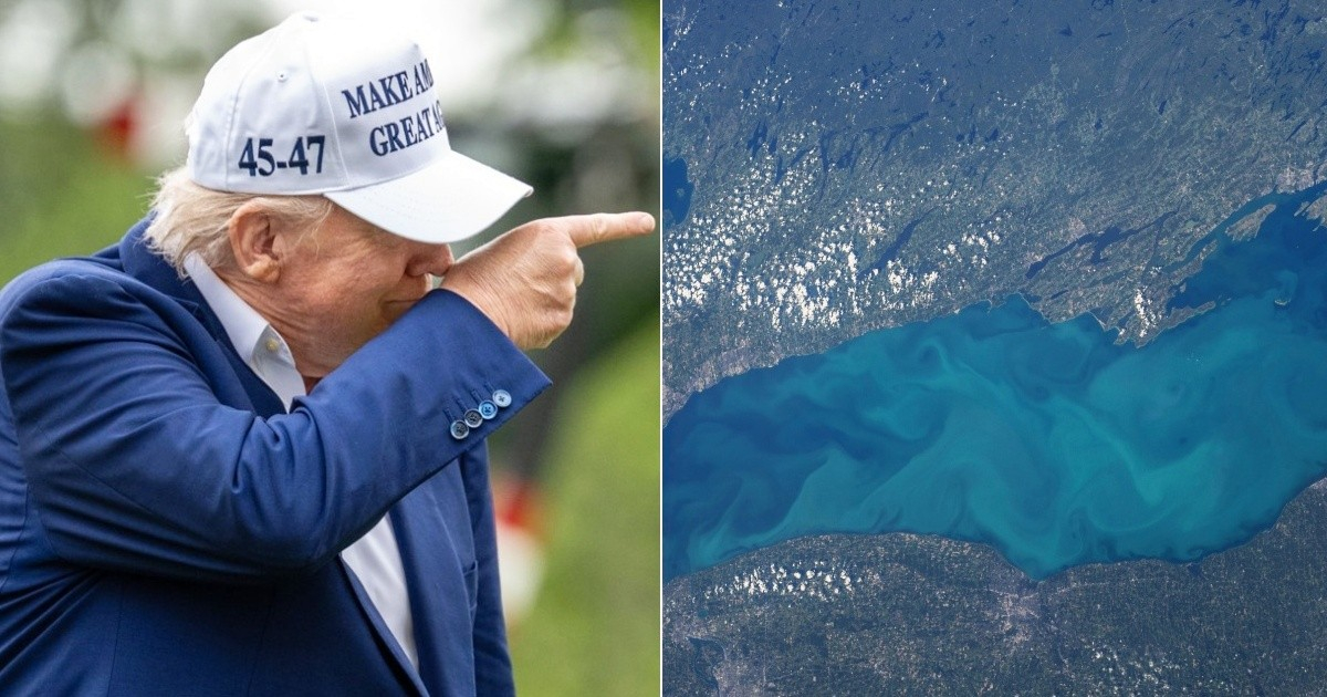 Trump insiste en renombrar Lago Ontario.