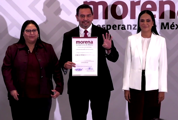 Cruz Pérez Cuéllar es el coordinador de Morena en Chihuahua.