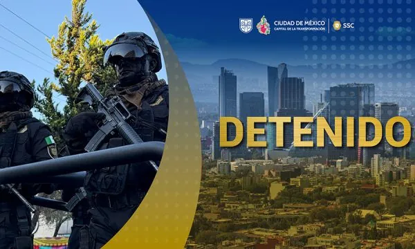Detienen a joven de 20 años con 500 mil pesos en efectivo en filtro del Zócalo de la CDMX.