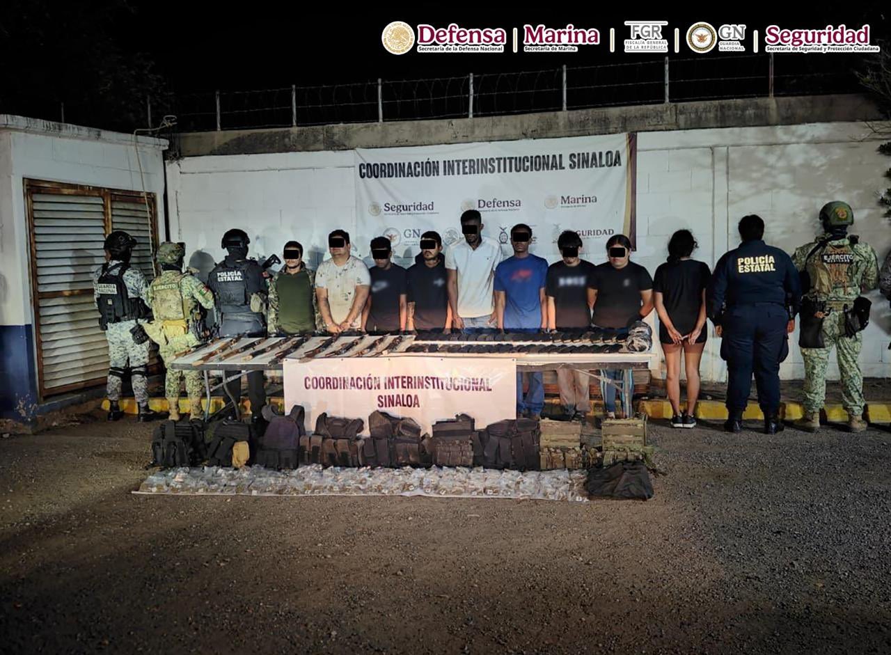 Gabinete de Seguridad confirma detenidos tras operaciones en Sinaloa.