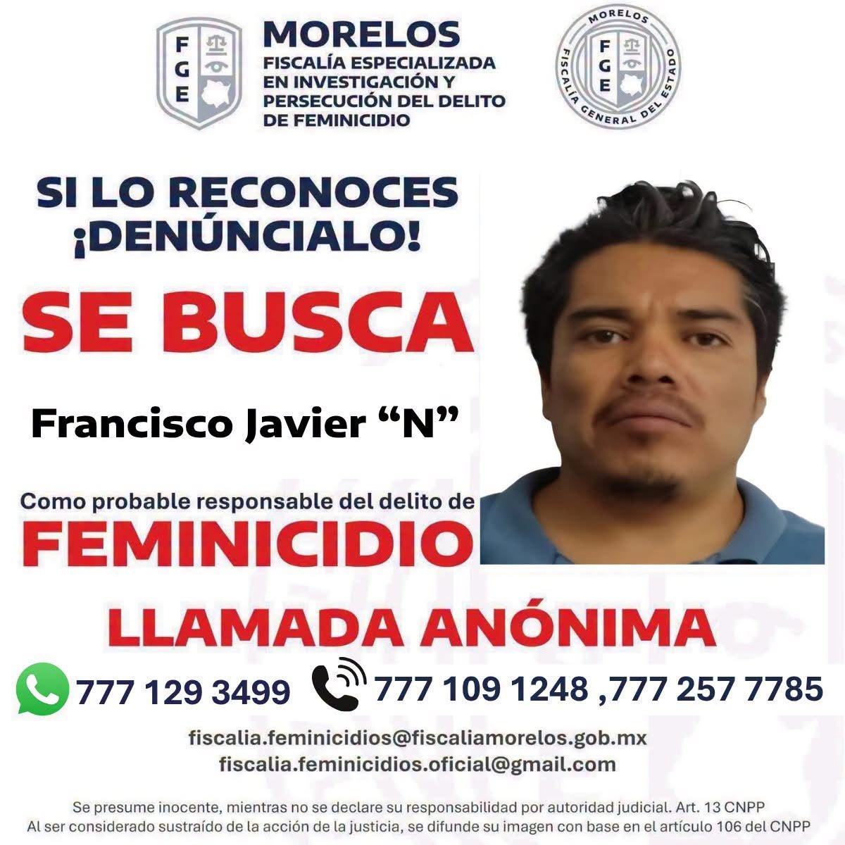 La Fiscalía de Morelos ya busca al sospechoso de feminicidio de española.