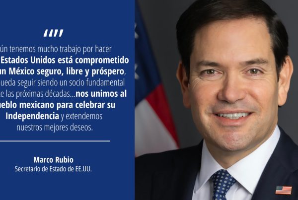 Marco Rubio felicita a México y destaca cooperación bilateral.