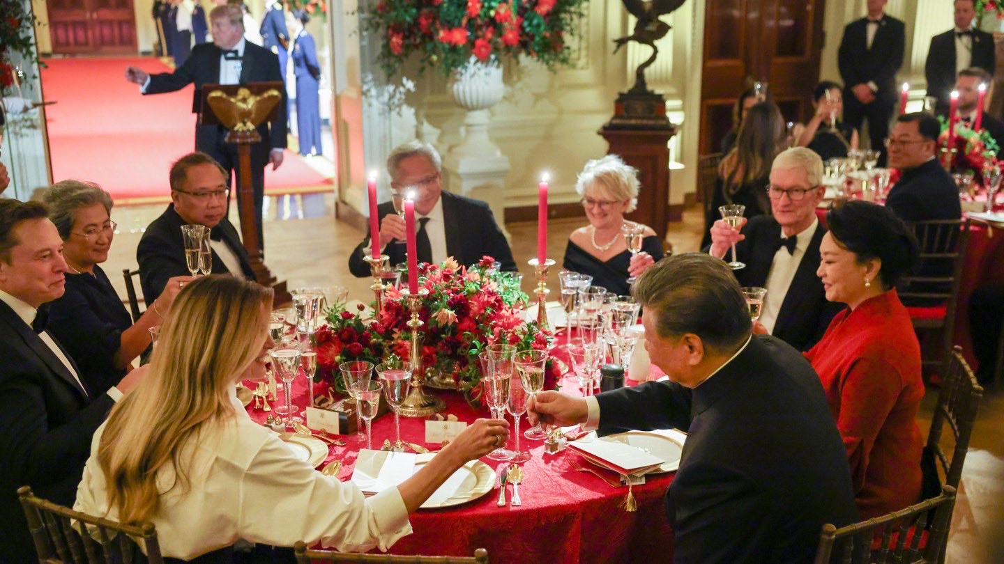 La Casa Blanca dio a conocer el menú que se sirvió en la cena de Trump y Xi Jinping.