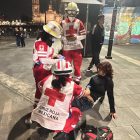Cruz Roja atiende a afectados tras manifestaciones del 2 de octubre.