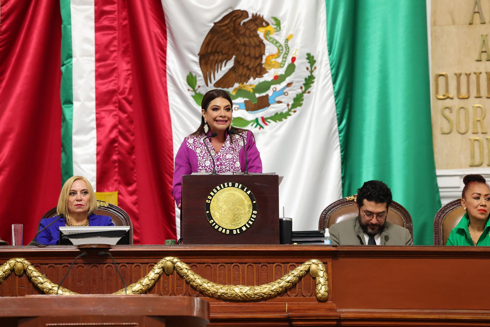 Clara Brugada presenta su segundo informe de gobierno.