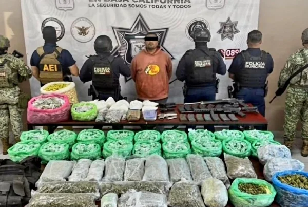 Capturan a "El Negro Pimentel" en Ensenada, está ligado al Cártel de Sinaloa.