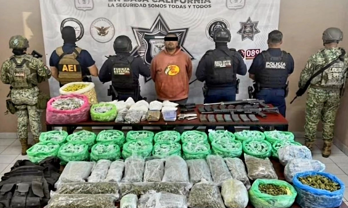 Capturan a "El Negro Pimentel" en Ensenada, está ligado al Cártel de Sinaloa.