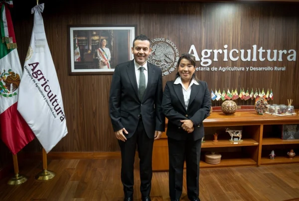 Ulises Mejía releva a Leonel Cota en la Subsecretaría de Agricultura.